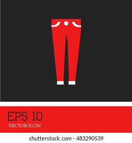 pants vector icon. fashion.
