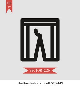 Pants vector icon, illustration symbol