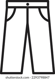 Hose, Vektorsymbol. geeignet für Jeans und Denim. Stock-Vektorgrafik