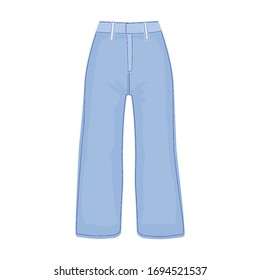Pants vector icon.Cartoon vector icon isolated on white background pants.