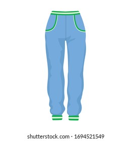Icono vectorial de las jarras.Icono vectorial de caricatura aislado en pantalones de fondo blanco.