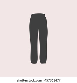 Pants web icon. Isolated illustration