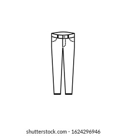 pants,trousers vector line icon, sign, illustration on background, editable strokes
