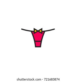 Panty Icon Vector Isolated