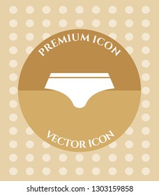 Panty Icon for Web. Application, Software & Graphic Design.