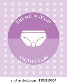 Panty Icon for Web. Application, Software & Graphic Design.