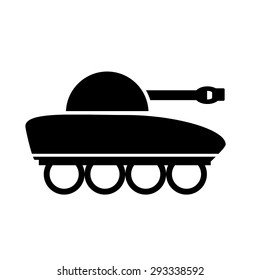 Panzer icon on white background. Vector illustration.