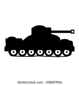 Panzer icon on white background. Vector illustration.