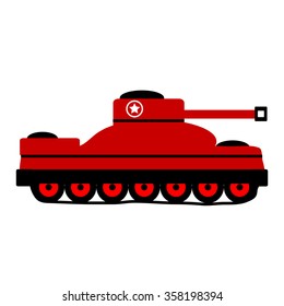 Panzer icon on white background. Vector illustration.