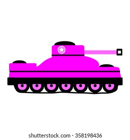 Panzer icon on white background. Vector illustration.