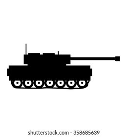 Panzer icon on white background. Vector illustration.