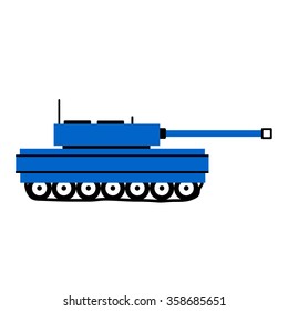 Panzer icon on white background. Vector illustration.