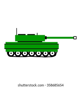Panzer icon on white background. Vector illustration.