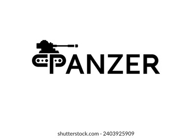Panzer lettering creative logo design.