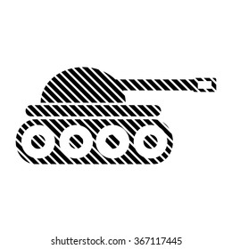 Panzer sign on white background. Vector illustration.