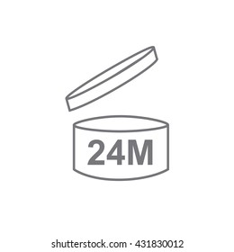 PAO cosmetics 24M. Vector illustration