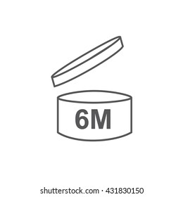PAO cosmetics 6M. Vector illustration