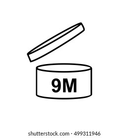 PAO cosmetics symbol 9M, Period after opening symbol 9M