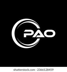 PAO Letter Logo Design, Inspiration for a Unique Identity. Modern Elegance and Creative Design. Watermark Your Success with the Striking this Logo.