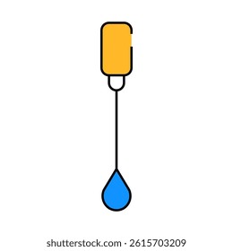 pap smear tool line icon vector. pap smear tool sign. isolated symbol illustration