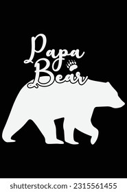 Papa Bear File Eps Cut File