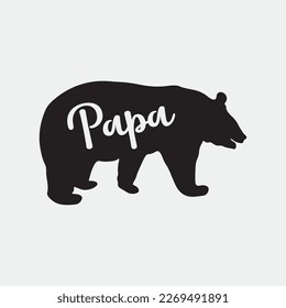 Papa bear svg png digital cricut printable file svg