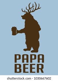 papa BEER BEAR