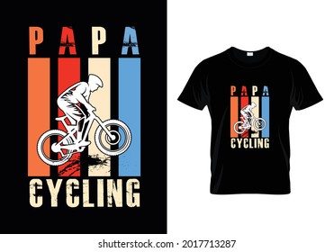 Papa cycling design...T-shirt Template etc