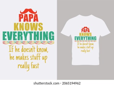 Papa Knows Everything If He Doesn't Know,He Makes Stuff Up Really Fast. 