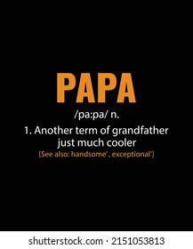 PAPA MEANING T SHIRT DESIGN