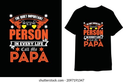 papa niche vector t-shirt design