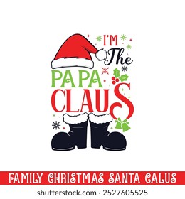 Der Papa Weihnachtsmann Weihnachtsdesign, Weihnachtsmann Familie Weihnachtsdesign