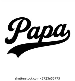 Letras manuscritas de tipografia de script do Papa
