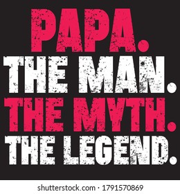 papa t shirt design. you can download vector file