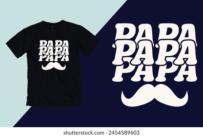 Papa t shirt, Father's day t shirt design