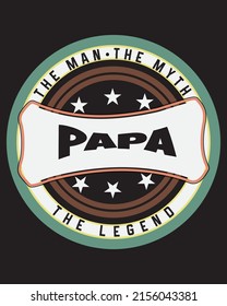 Papa-T-Shirt-Design, schöne Vektorgrafik