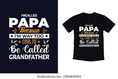 Papa t-shirt design, Father's Day Typography T-shirt Design