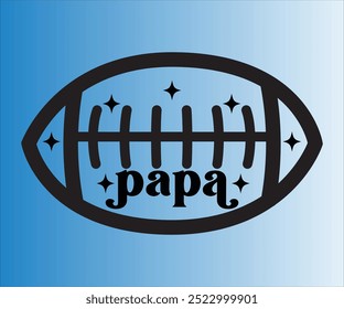 Papa T-shirt, Football Svg,American Football Game Day Svg,Soccer Svg,Football Mom Svg,Funny Football Sayings, ports Mom Svg,cut File For Cricut