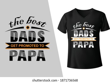 Papa typografische T-Shirt-Vektordatei