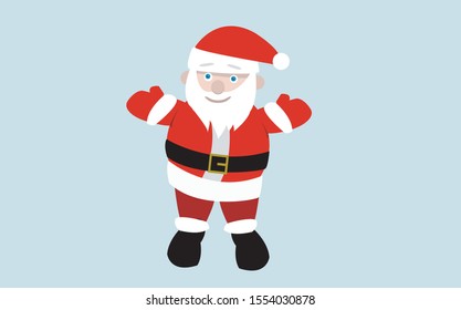 Papai Noel (Santa Claus in portuguese) vector illustration