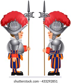 Papal Swiss Guard in Roma