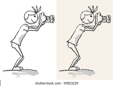 paparazzi photographer. rough and smooth