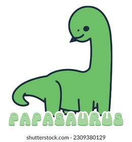 Papasaurus funny father's day design