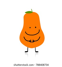 Papaya, cute character for your design