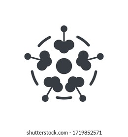 Papaya flower Abstract icon logo design element