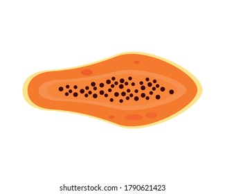 papaya fresh delicious fruit isolated style icon vector illustration design