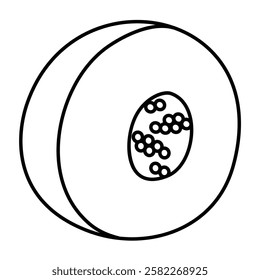 Papaya Fresh Fruit coloring page