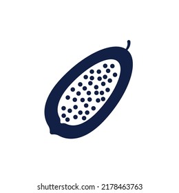 papaya glyph icon design vector image