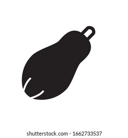 papaya glyph icon vegetable and fruit
