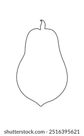 Papaya Hand drawn papaya set. Healthy, organic, sweet food outline vector illustration isolated on white background